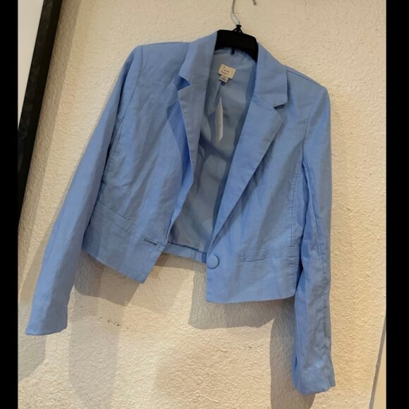 NWT A New Day Cropped Blue Blazer Size XSmall XS - Picture 2 of 6